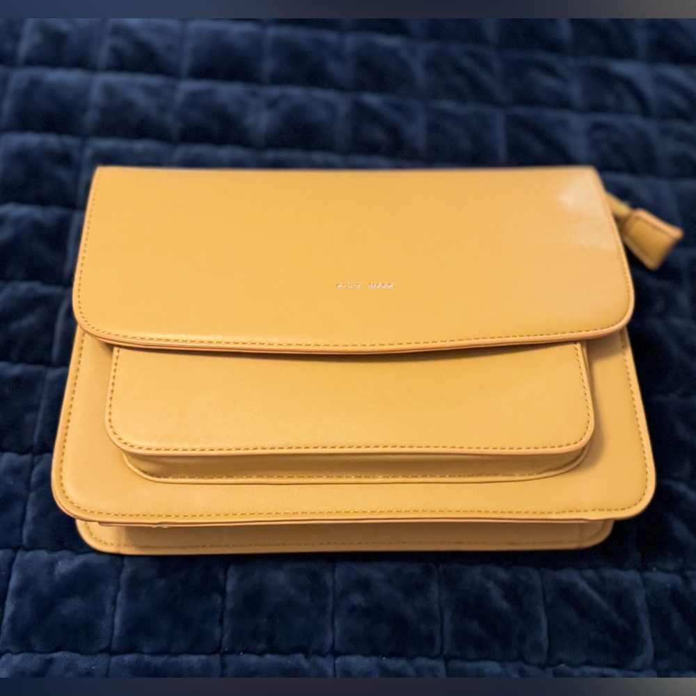 Pixie Mood Women's Zoe Vegan Leather Causebox Crossbody Bag Honey Medium